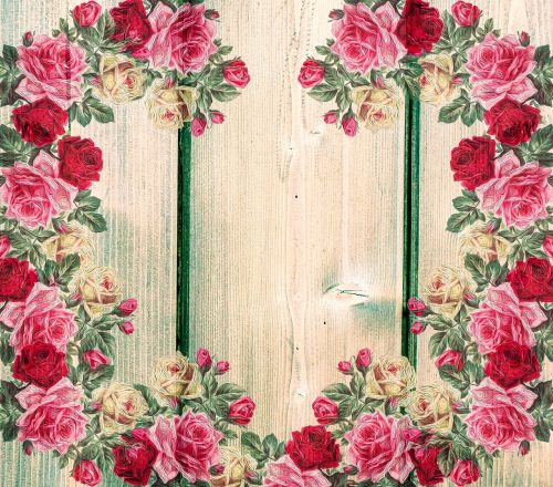 roses vintage country house style