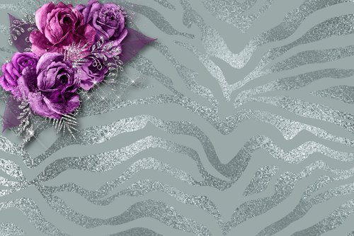 roses  background image  silver