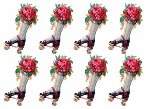 Roses And Boots Wallpaper