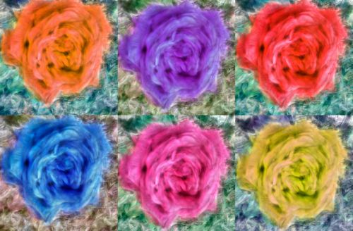 Roses Collage Background