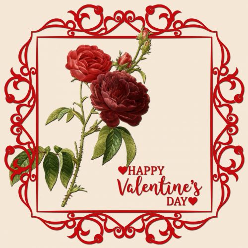 Roses Valentine Card