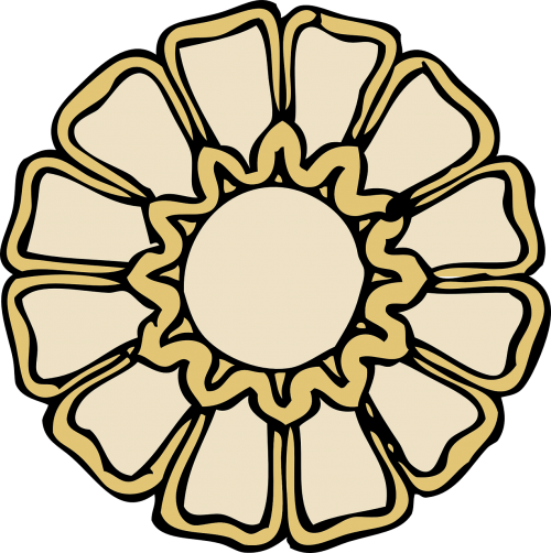 rosette shape beige