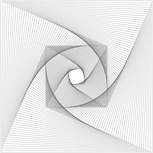 rotation rotated spiral