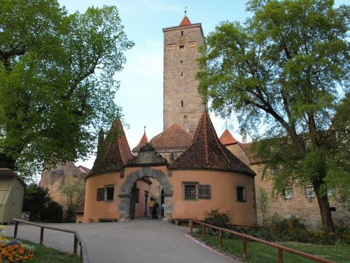 rothenburg of the deaf castle gate city gate