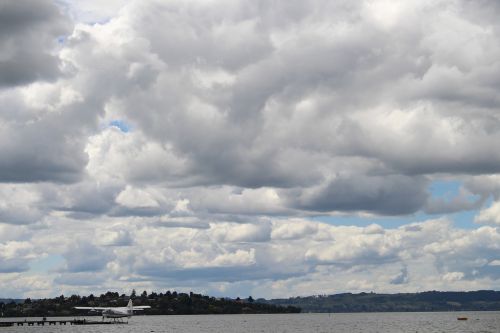 rotorua lake rotorua clouds