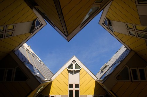 rotterdam  houses  strange