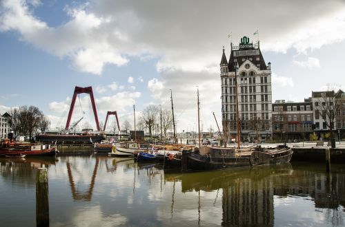 rotterdam willemsbrug skyline