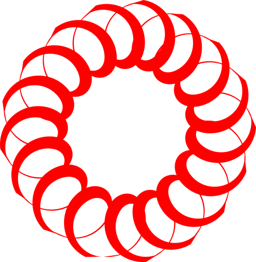 round curl red