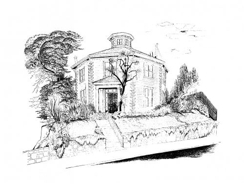 Round House 1864 Illustration