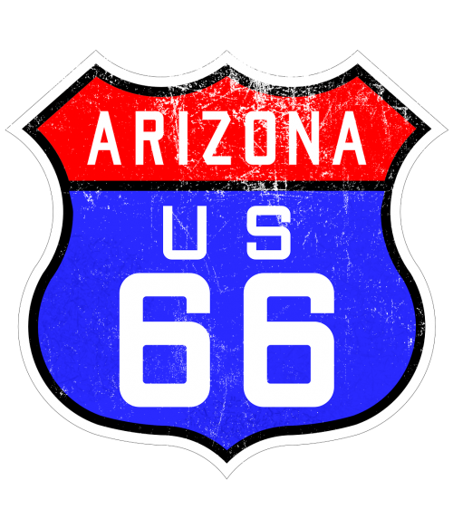 route 66 highway sign