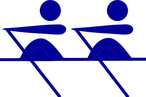 rowers symbol isolated