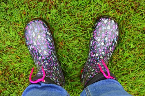 rubber boots feet shoes