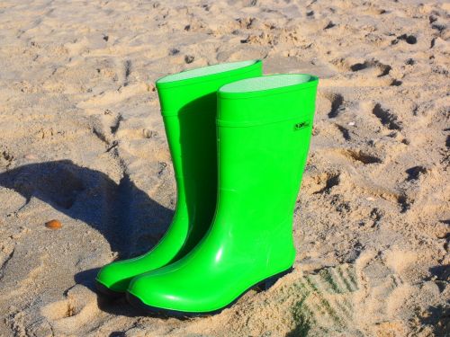 rubber boots boots green