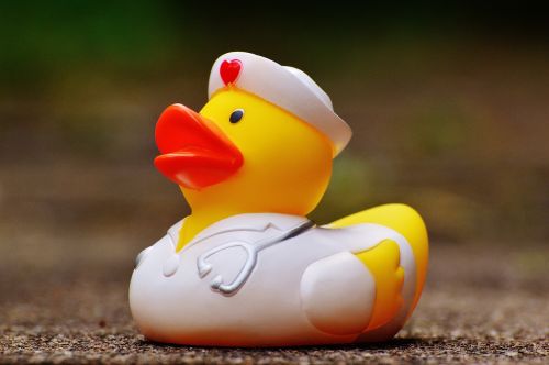rubber duck bath duck nurse