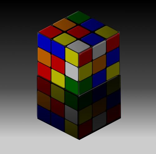 rubik cube reflection