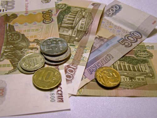 ruble bills money
