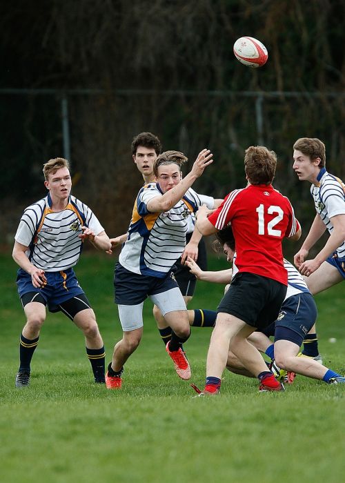 rugby game athletes