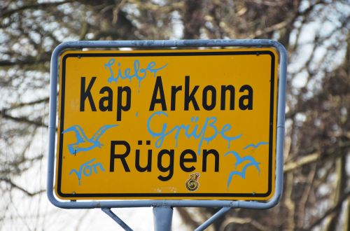 rügen cape arkona town sign