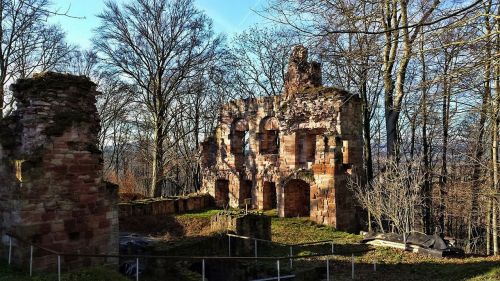 ruin krayenberg thuringia germany