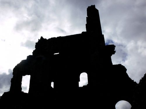 Ruined Castle Silhouette