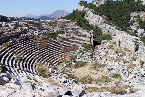 ruins amphitheater termessos