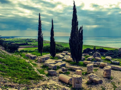 ruins cyprus kourion