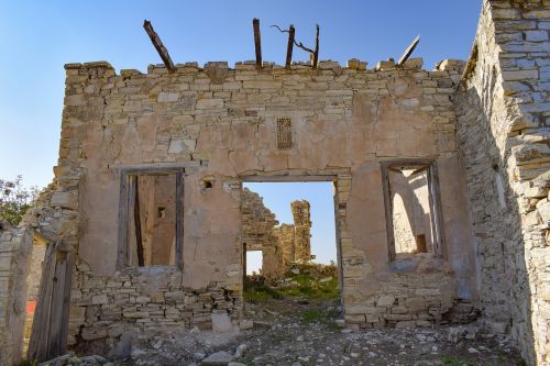 ruins house damaged