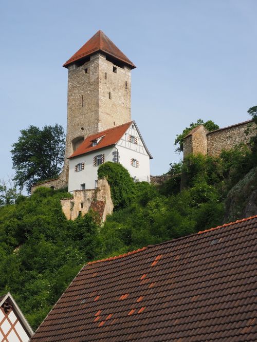 ruins of rechtenstein castle stone ruin