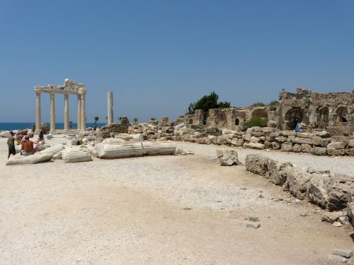 ruins of side turkey antiquity