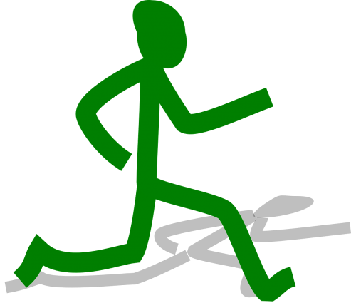 runner sprint action