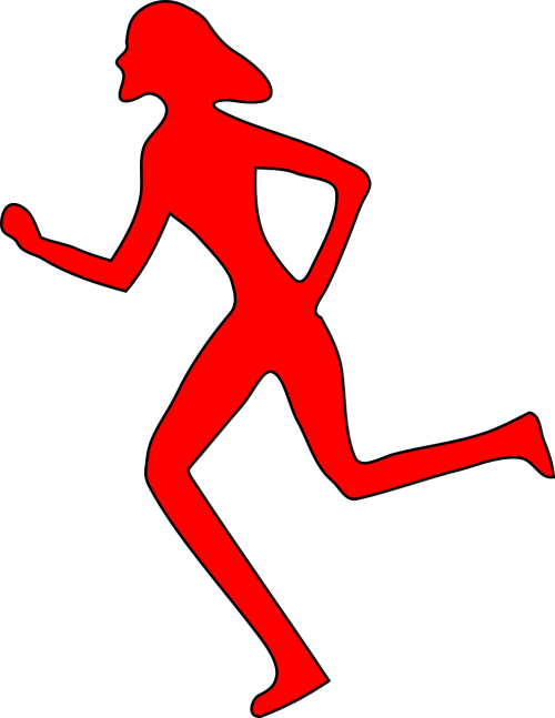 runner woman silhouette