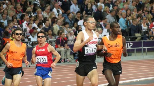 runners running paralympic games