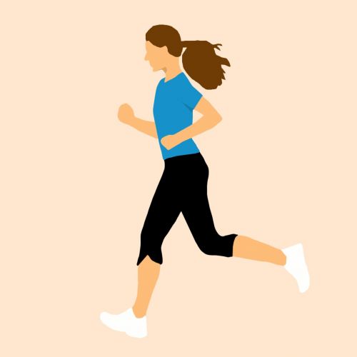 running woman fitness