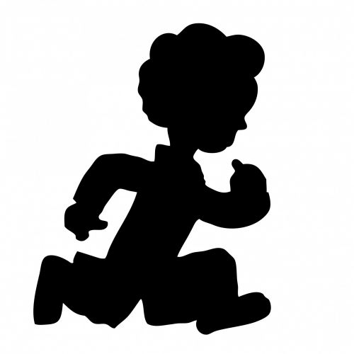 Running Boy Cartoon Clipart
