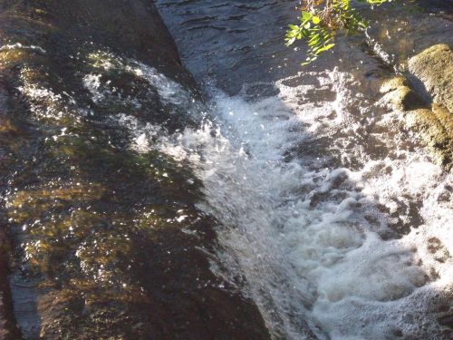 Running Water Over Rocks