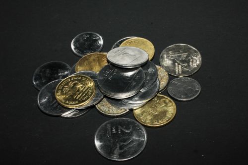 rupees money coins