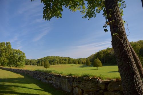 rural stone wall stone