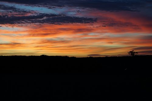 rural landscape sunrise