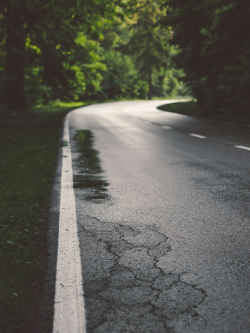 rural road wet