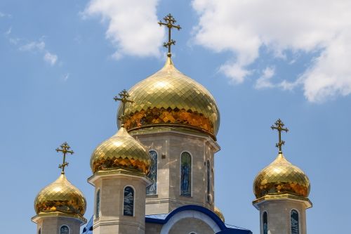 russian church dome golden