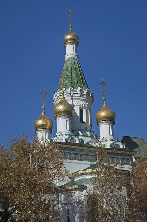 russian church  sofia  bulgaria