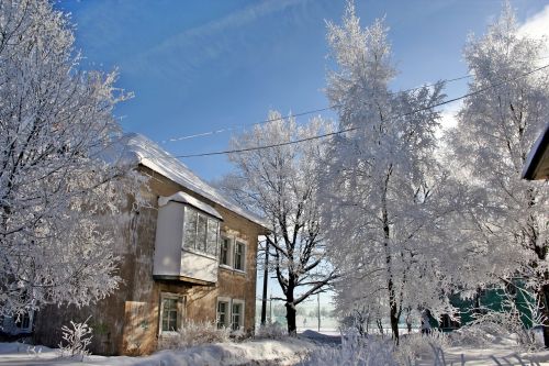 russian winter beauty nature