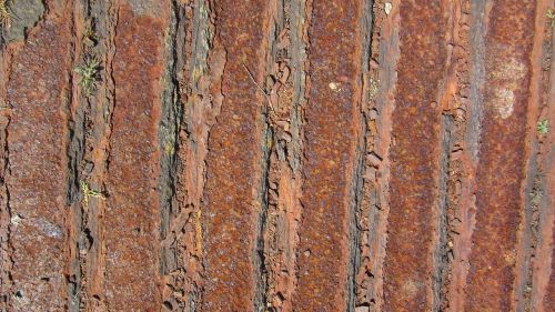 rust texture soil