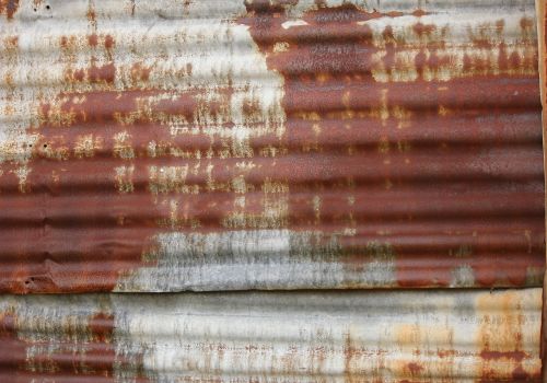 rusted rust corrugated