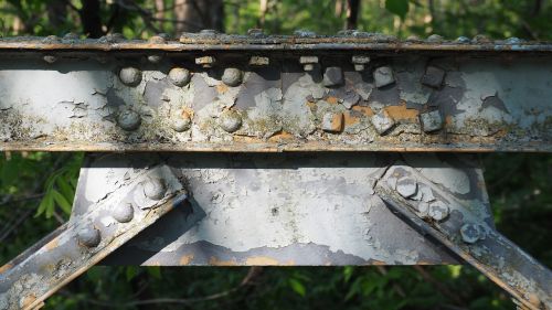 rusted bridge rusted bridge