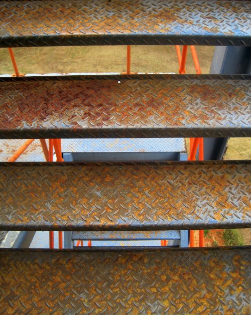 Rusty Exterior Stairs