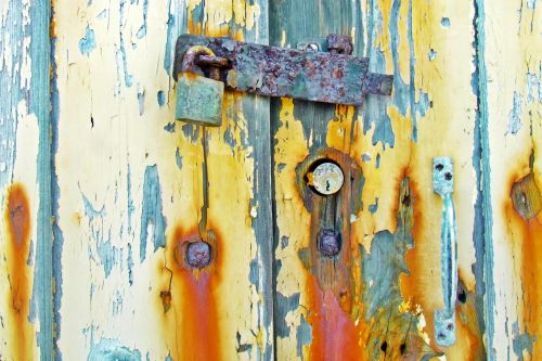 Rusty Lock &amp; Old Doors