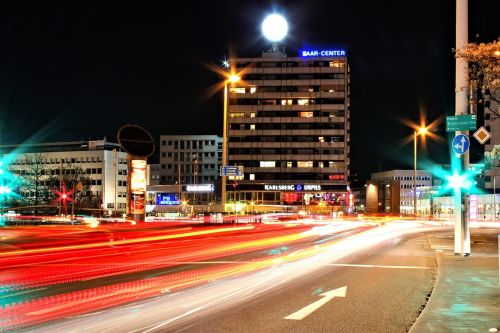 saarbrücken lights city