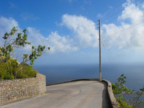 saba caribbean netherlands road