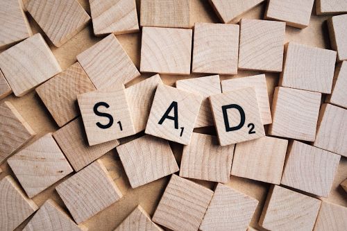 sad emotion word